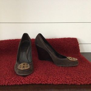 Tory Burch Suede Wedges